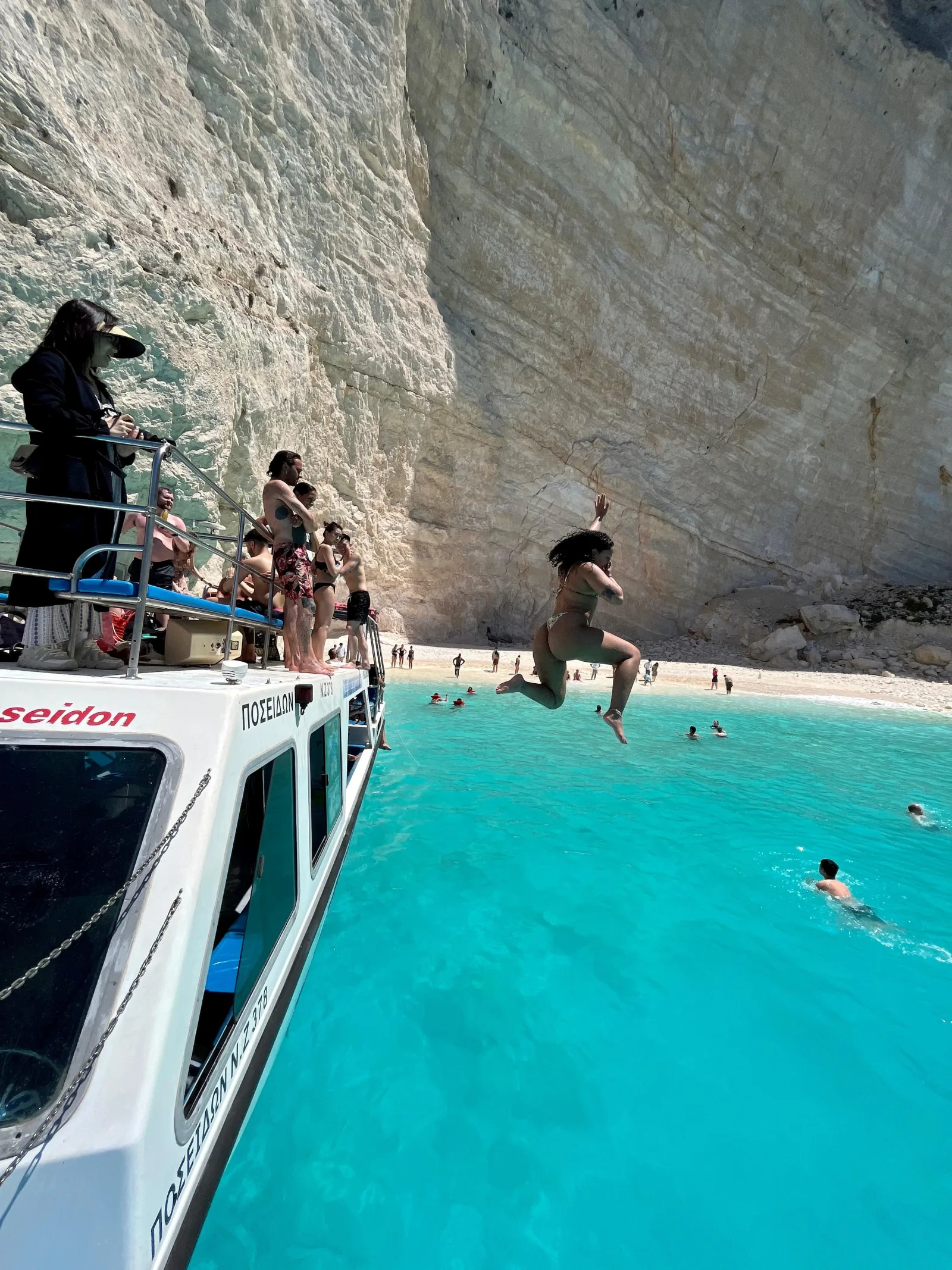 Cliffs and caves along the Zakynthos west coast